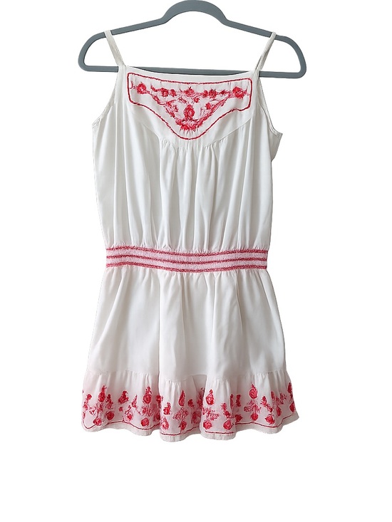 Romeo & Juliet Couture Dresses & Skirts - Romeo&Juliet Couture Spaghetti-Strap Dress with Pink Embroidery size M